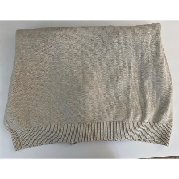 New Van Heusen Men 1/4 zip Knit Pullover Sweater Stone Heather Plus 2XL FLAW - Picture 6 of 8